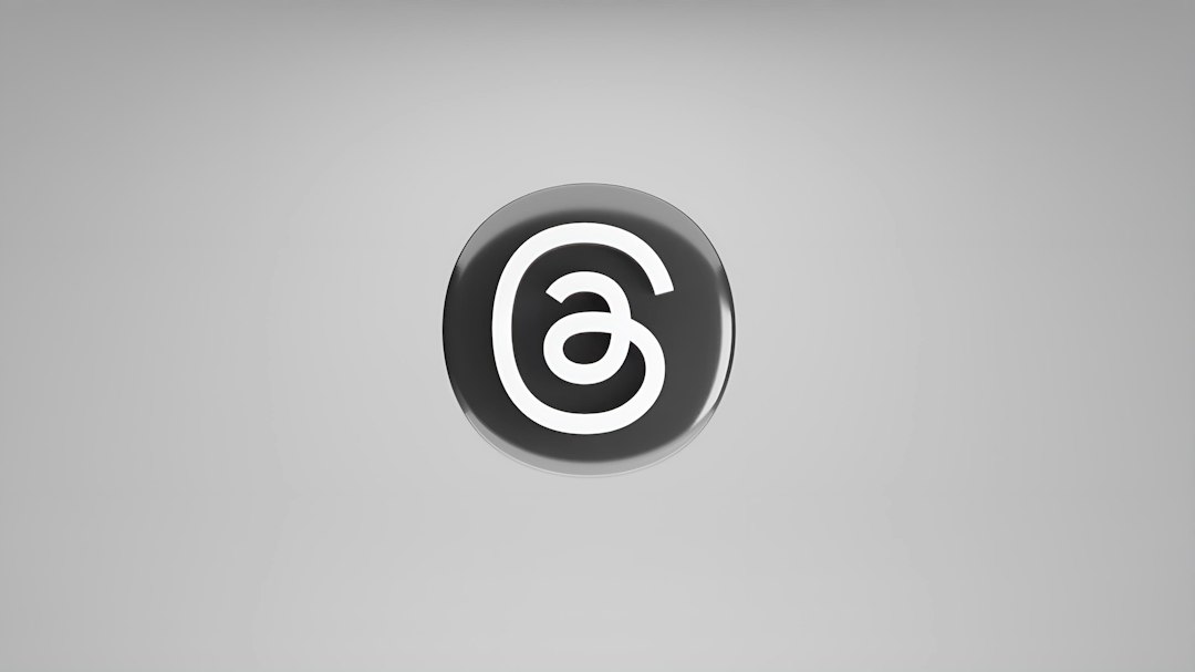 A black and white photo of a logo