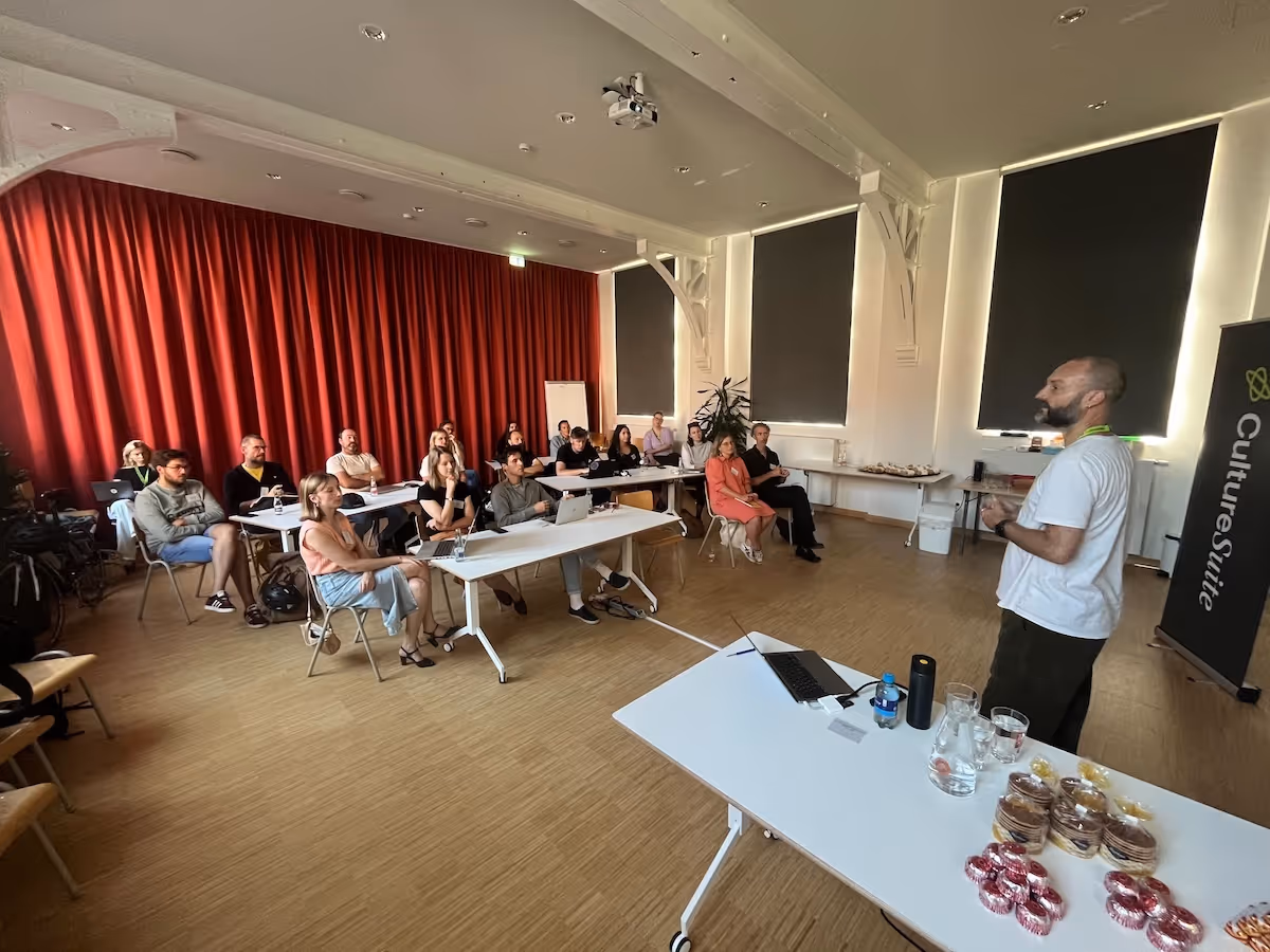 Graphic image illustrating Peppered CMS' event sync integration