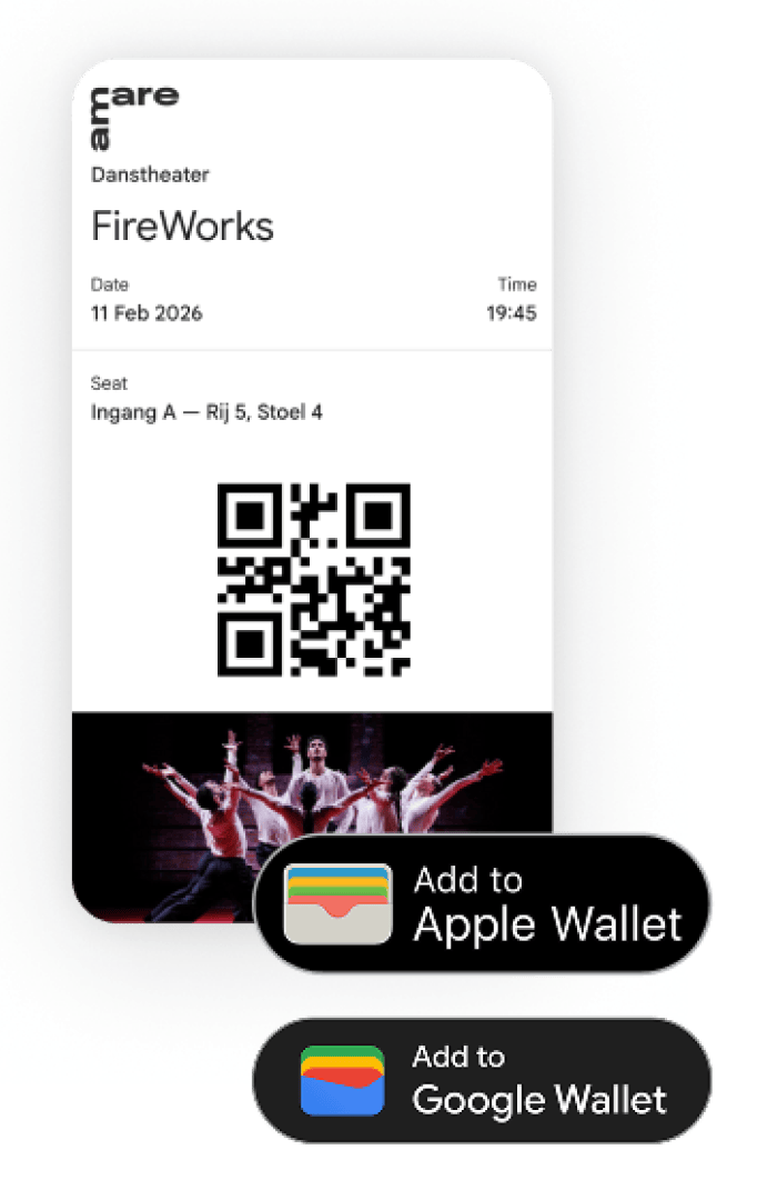 A sample of a digital wallet with add to Apple wallet and add to Google wallet buttons
