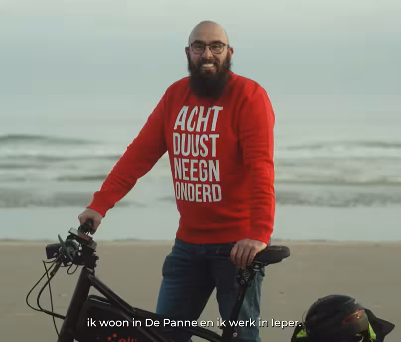 Wesley leaset een fiets via o2o Bicycle Leasing