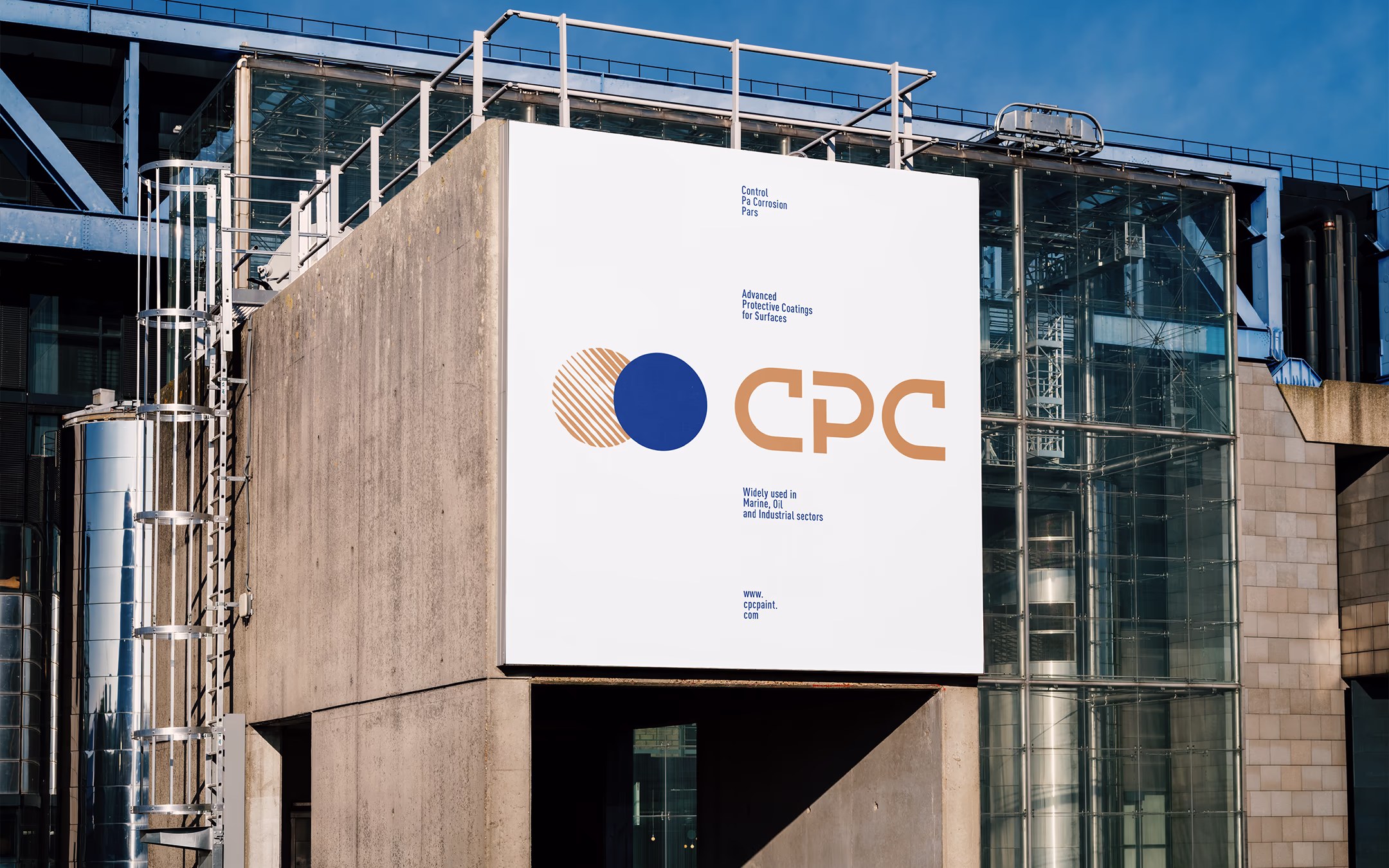 CPC Logo design shows on company intrance