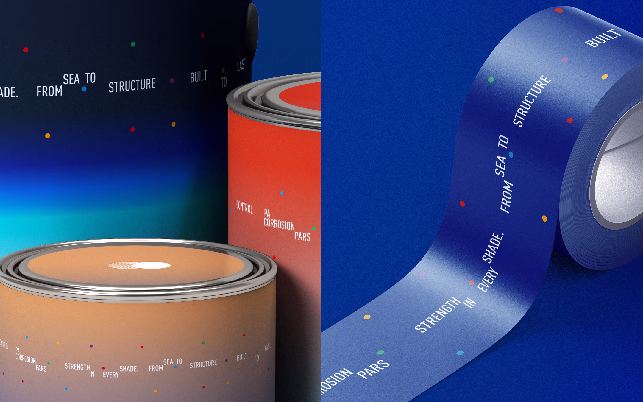 CPC typography system on packaging and tape design