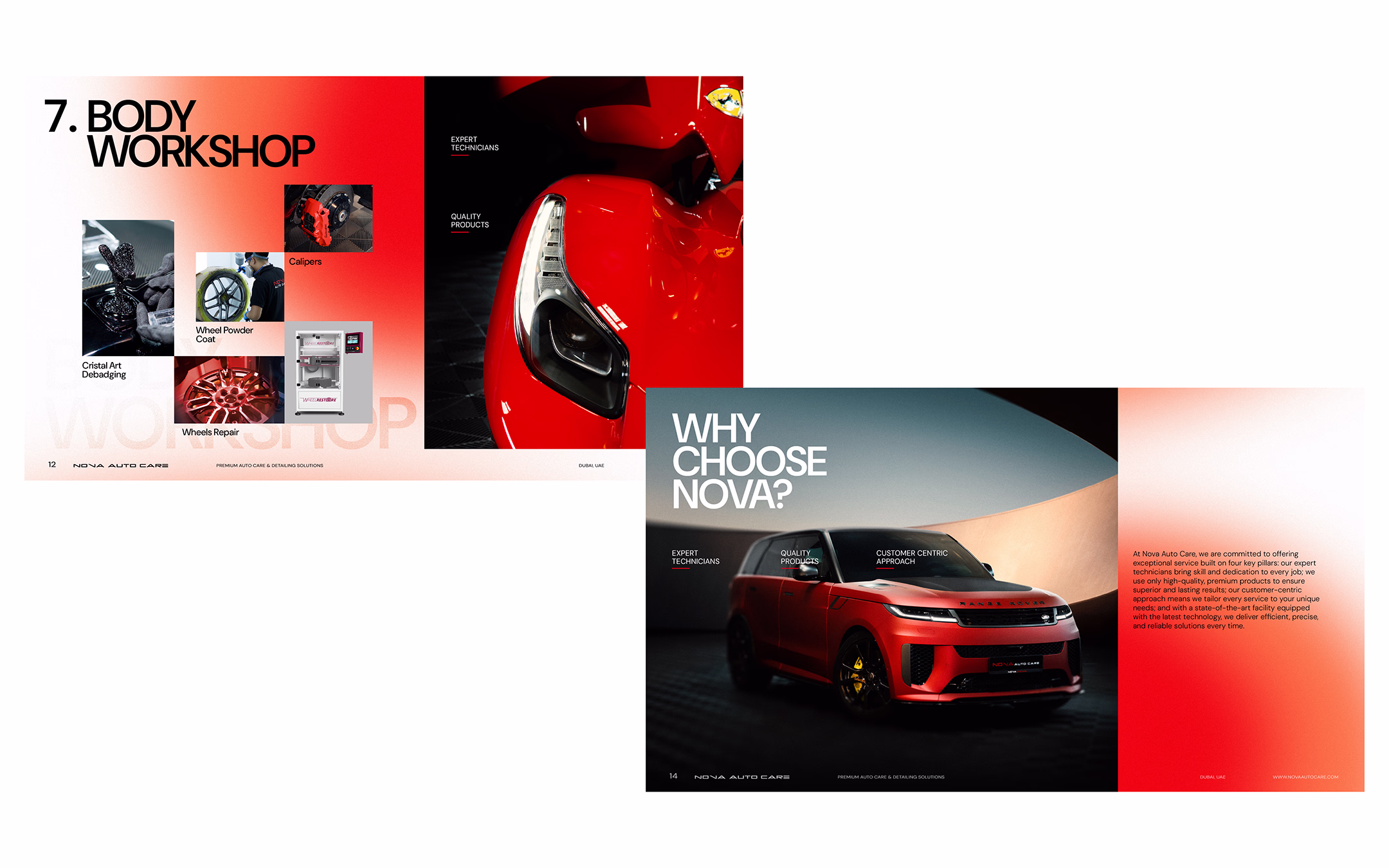 2 slides of Nova Auto Care Catalogue