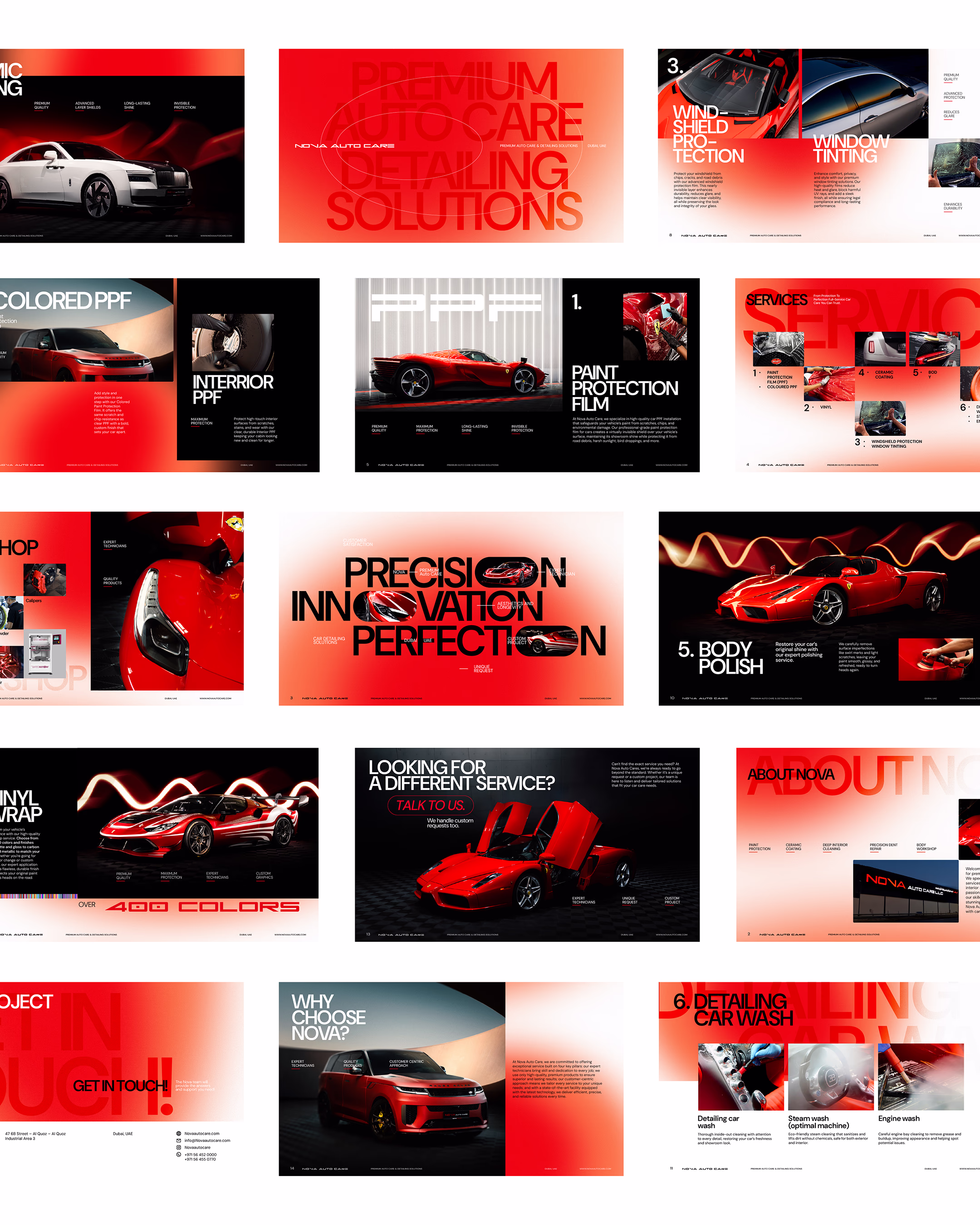 Nova Auto Care Catalogue all pages design
