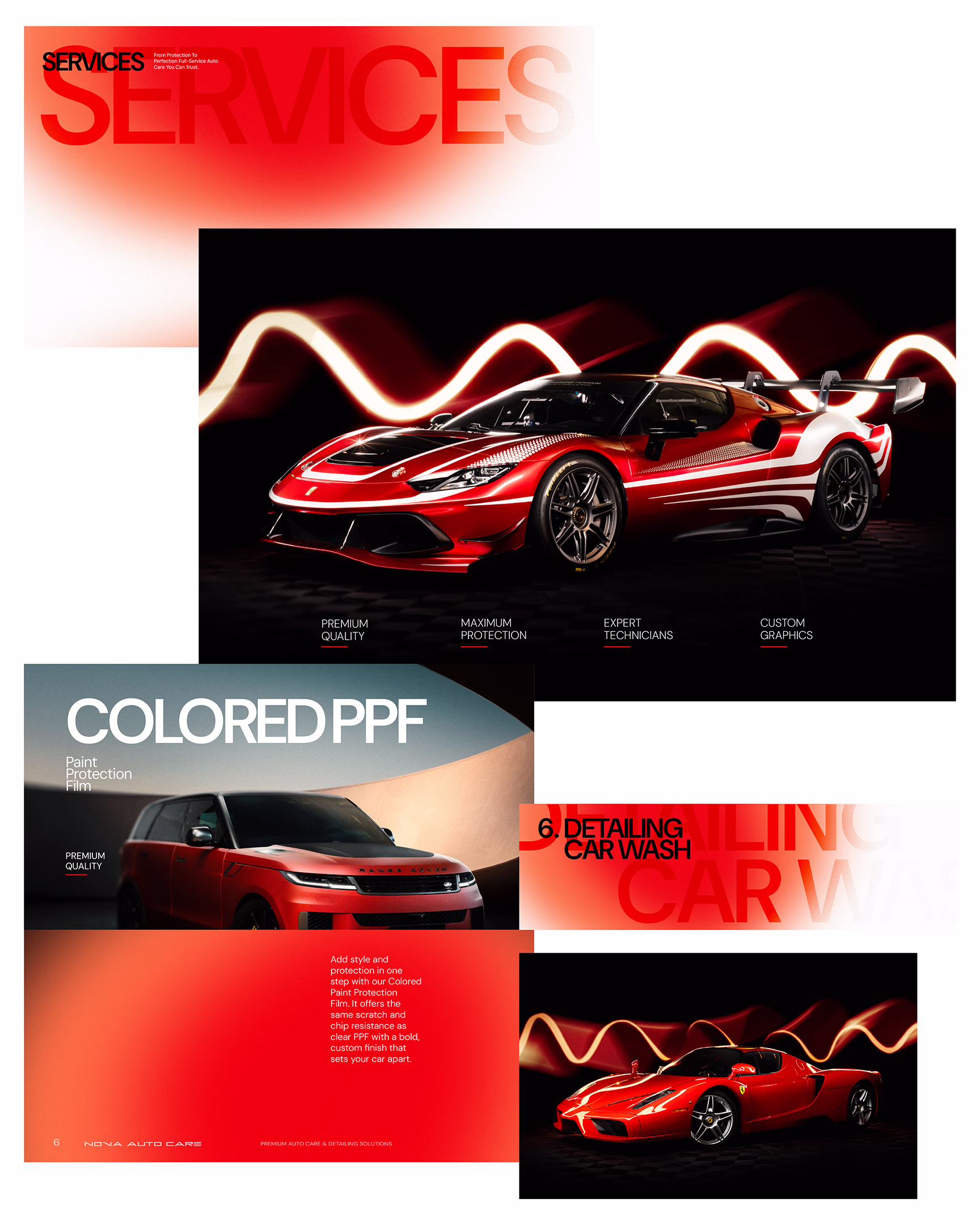 Nova Auto Care Catalogue design details 2