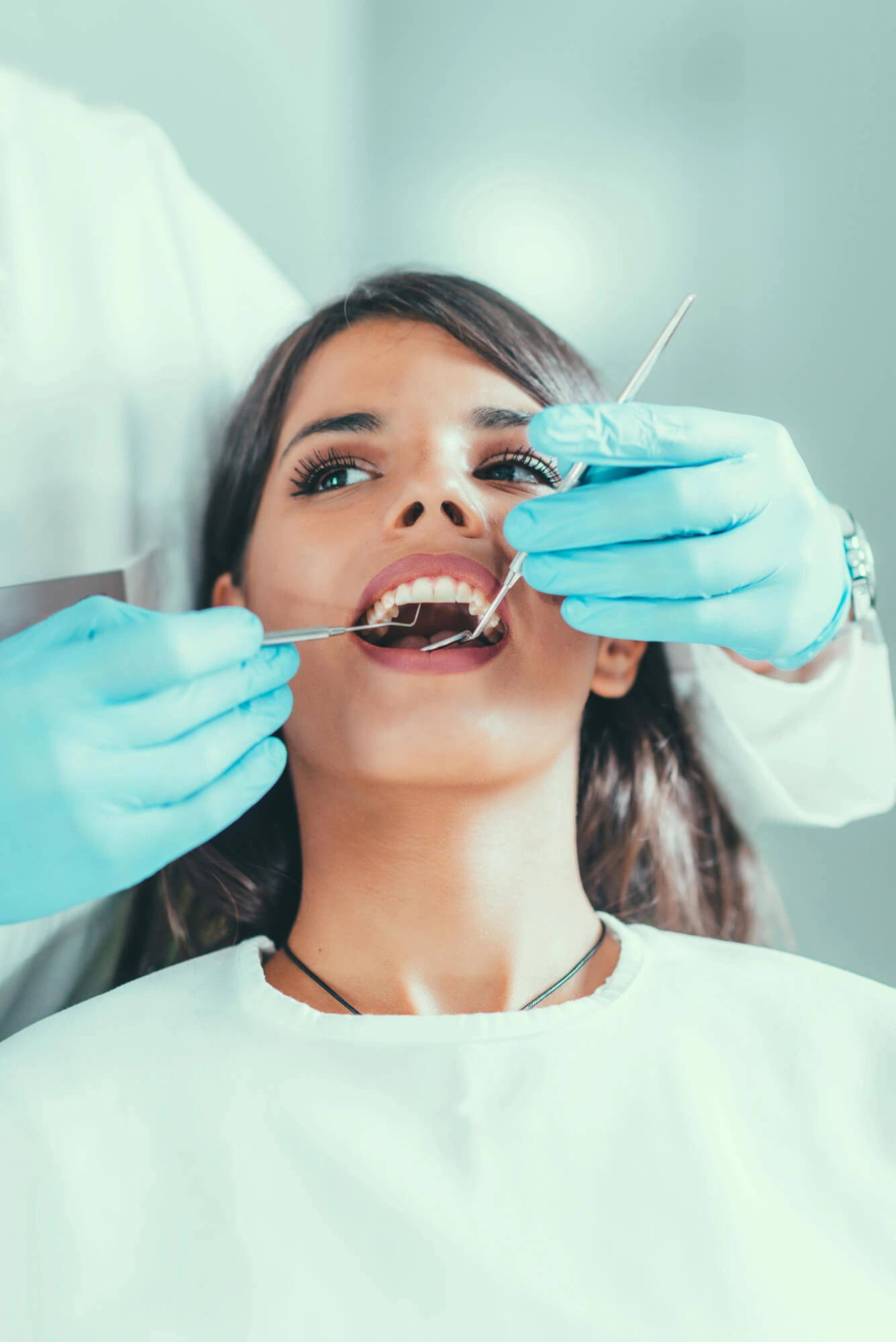 Woman undergoing general dentistry Charlotte