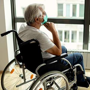 man in wheelchair