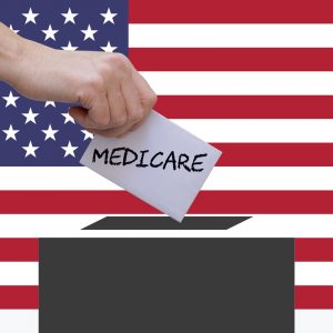 Medicare paper in ballot box