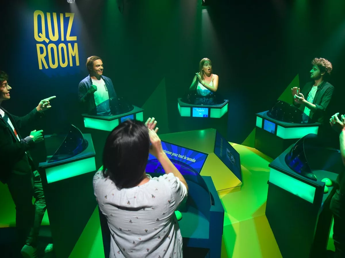 Immersive quiz game birthday experience in Dubai with buzzers and laughter