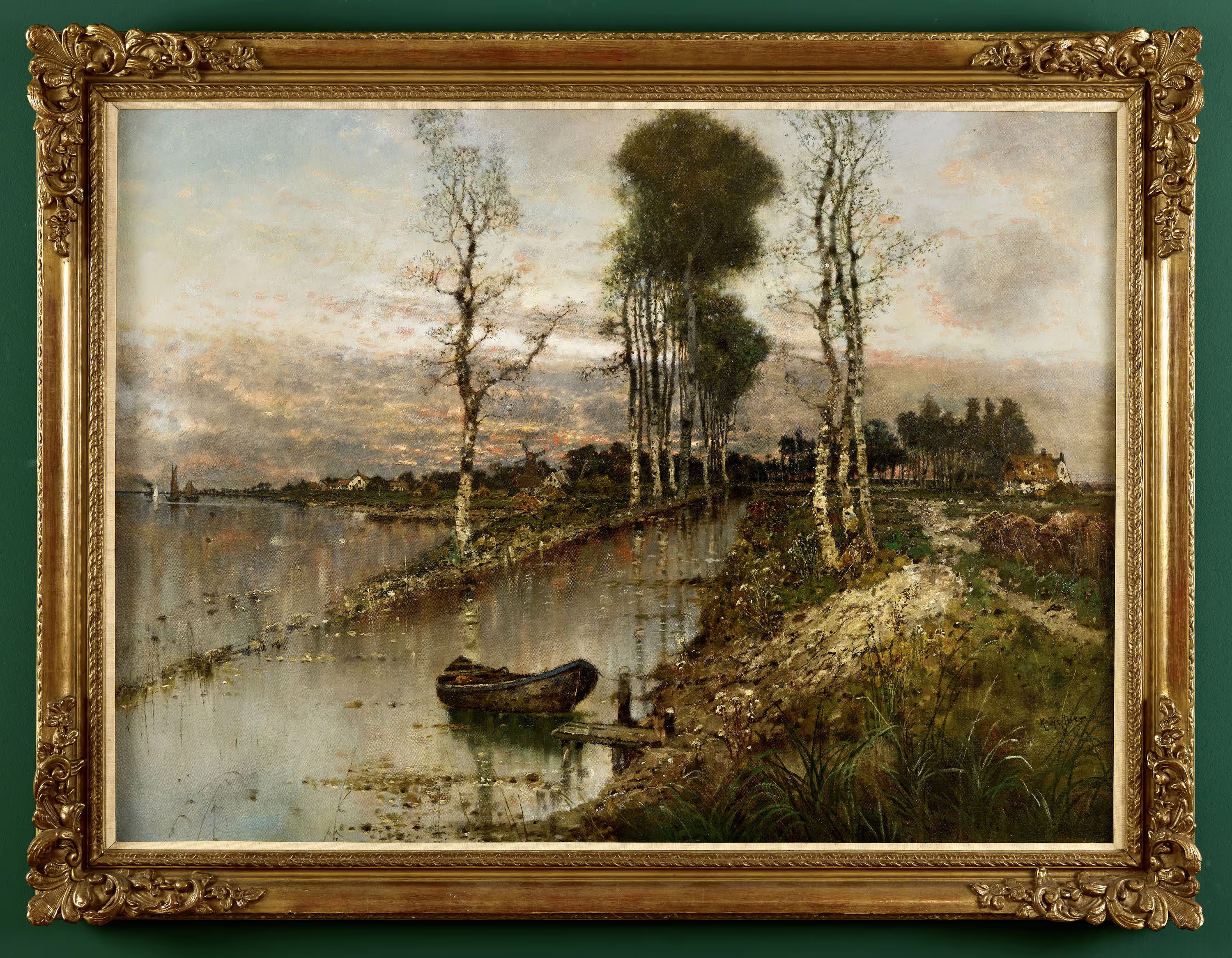 Seenlandschaft bei Sonnenuntergang - Galerie Gronert