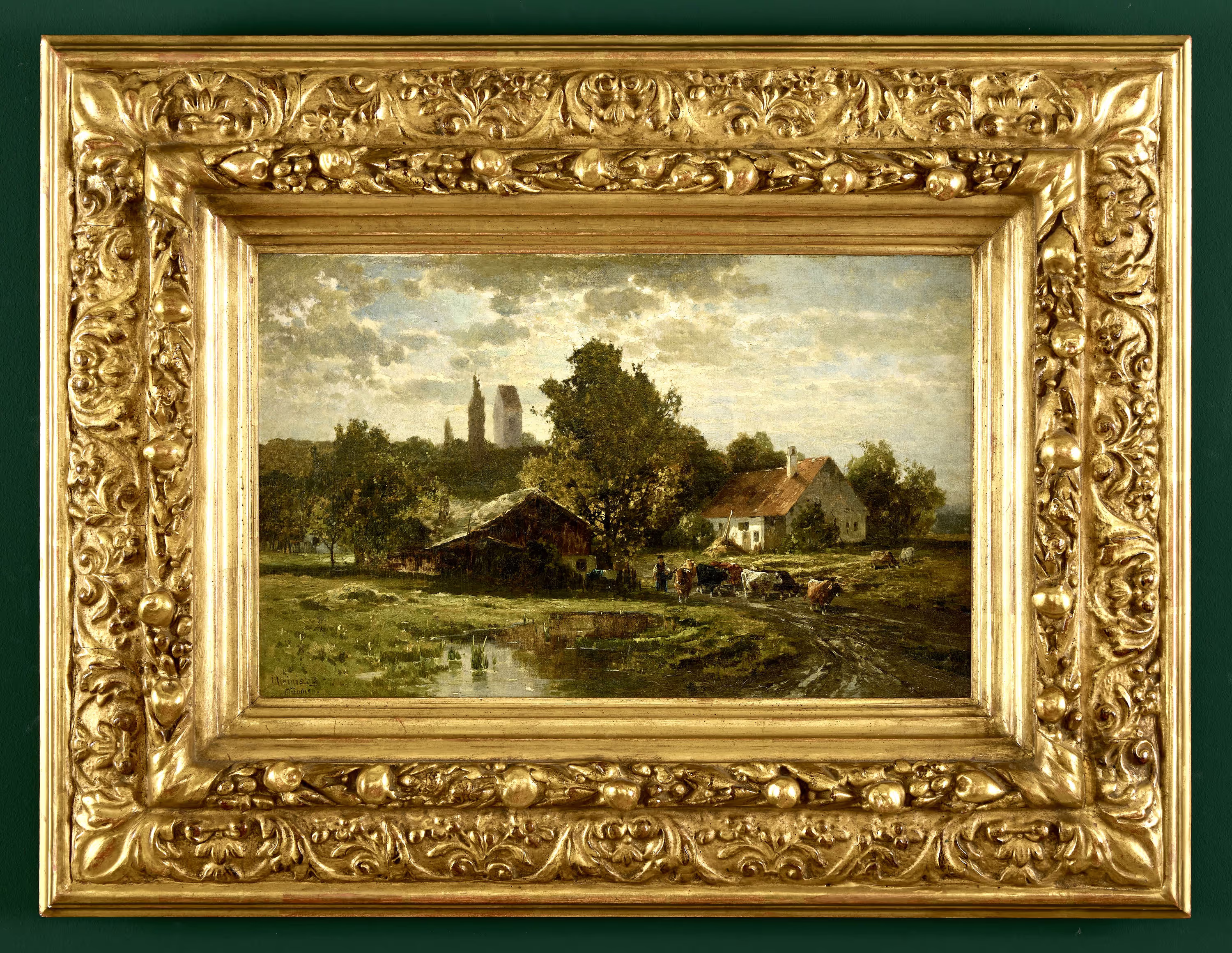 Viehtrieb aus dem Dorf - Galerie Gronert