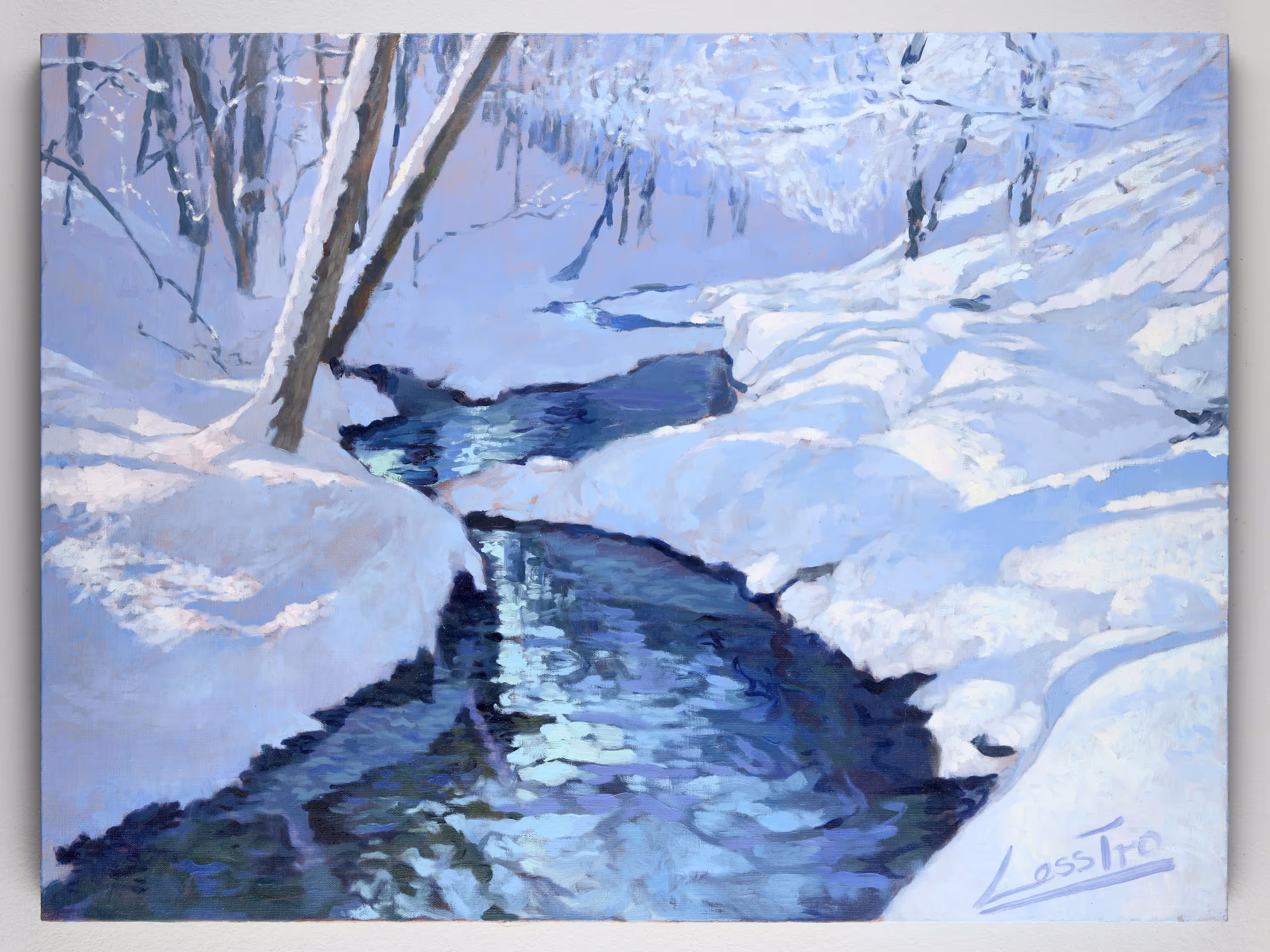 Winter Scene (Snow covered limbs) - Galerie Gronert