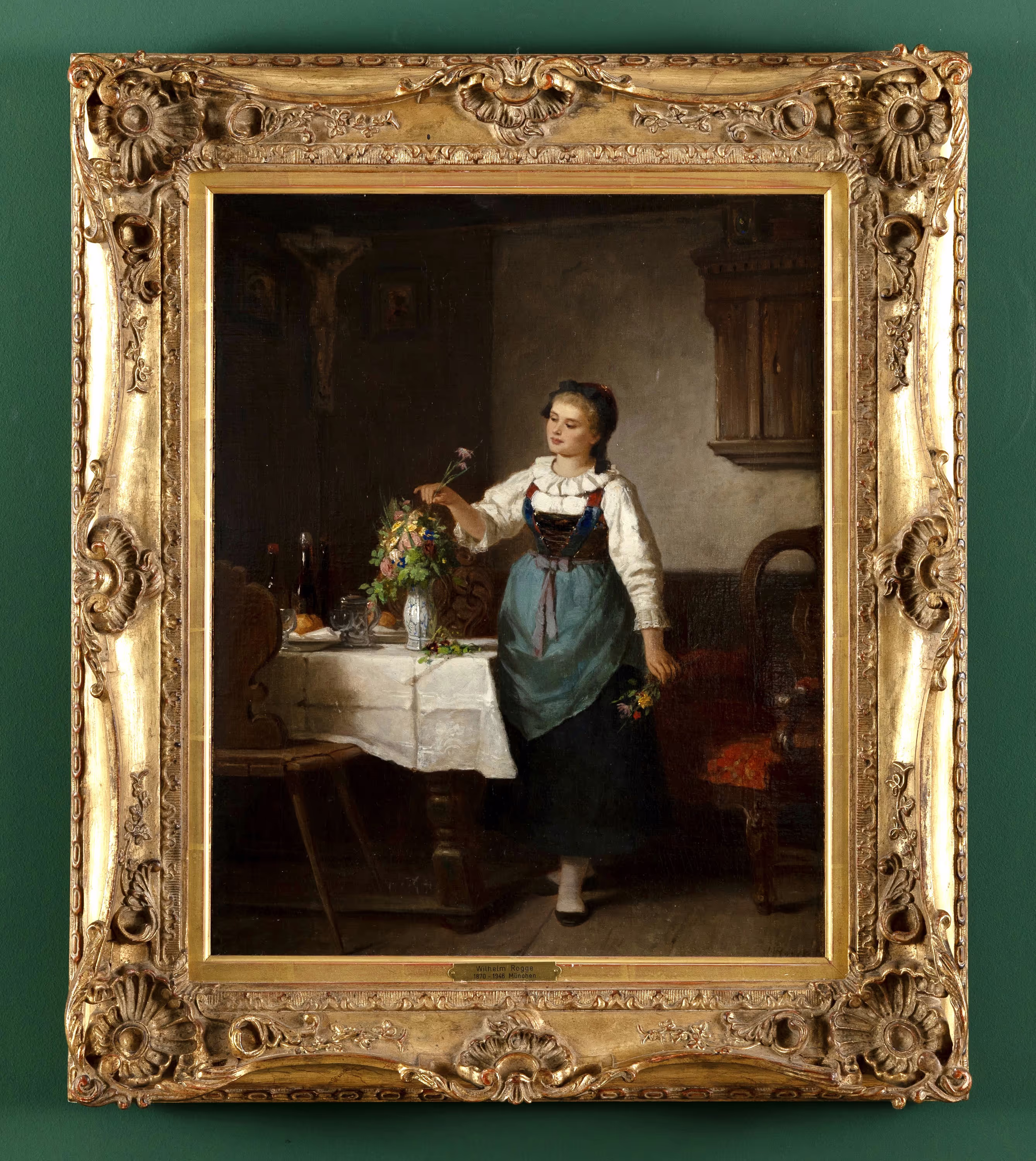 Mädchen mit Blumenvase - Galerie Gronert