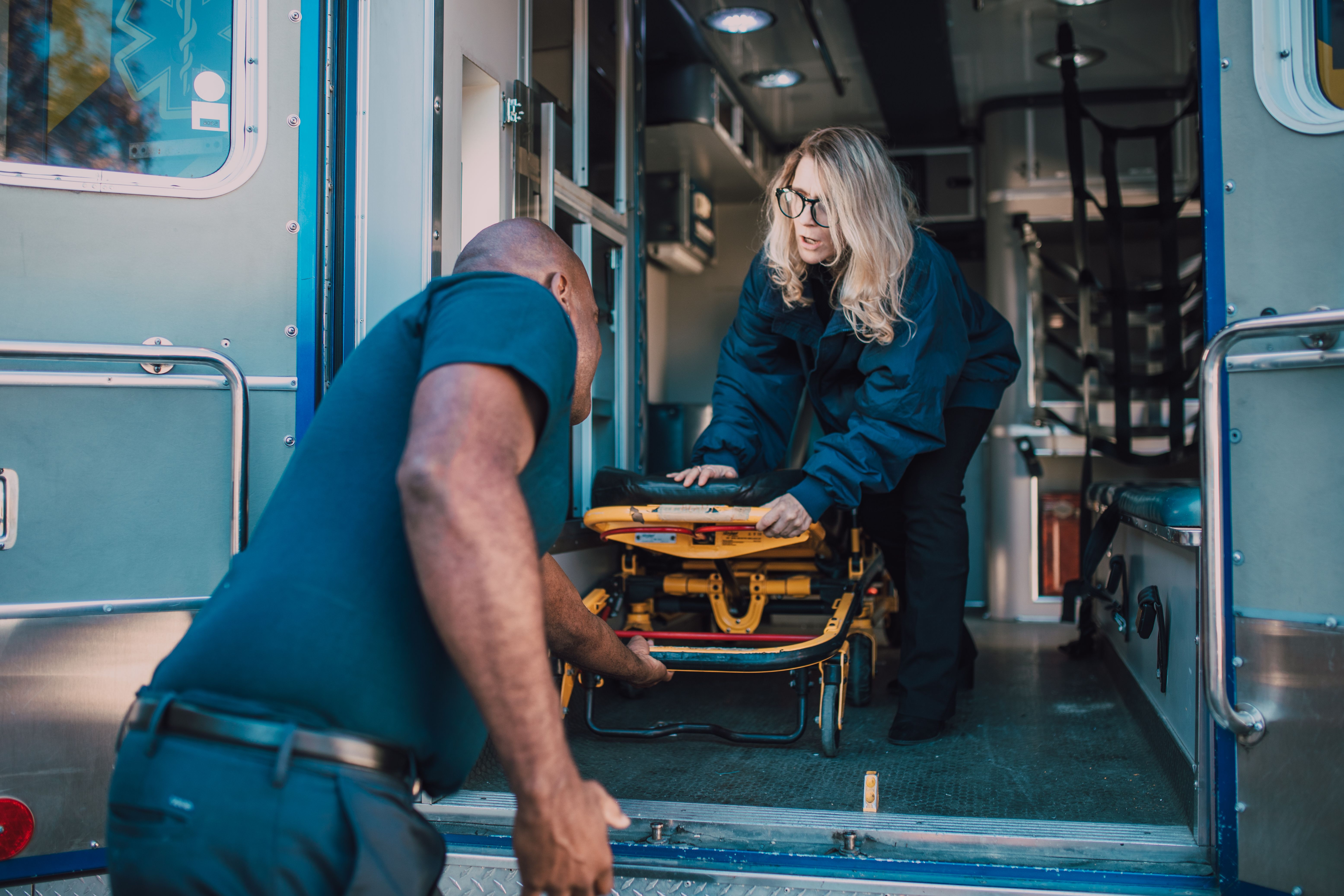 Stretcher transportation for a passenger