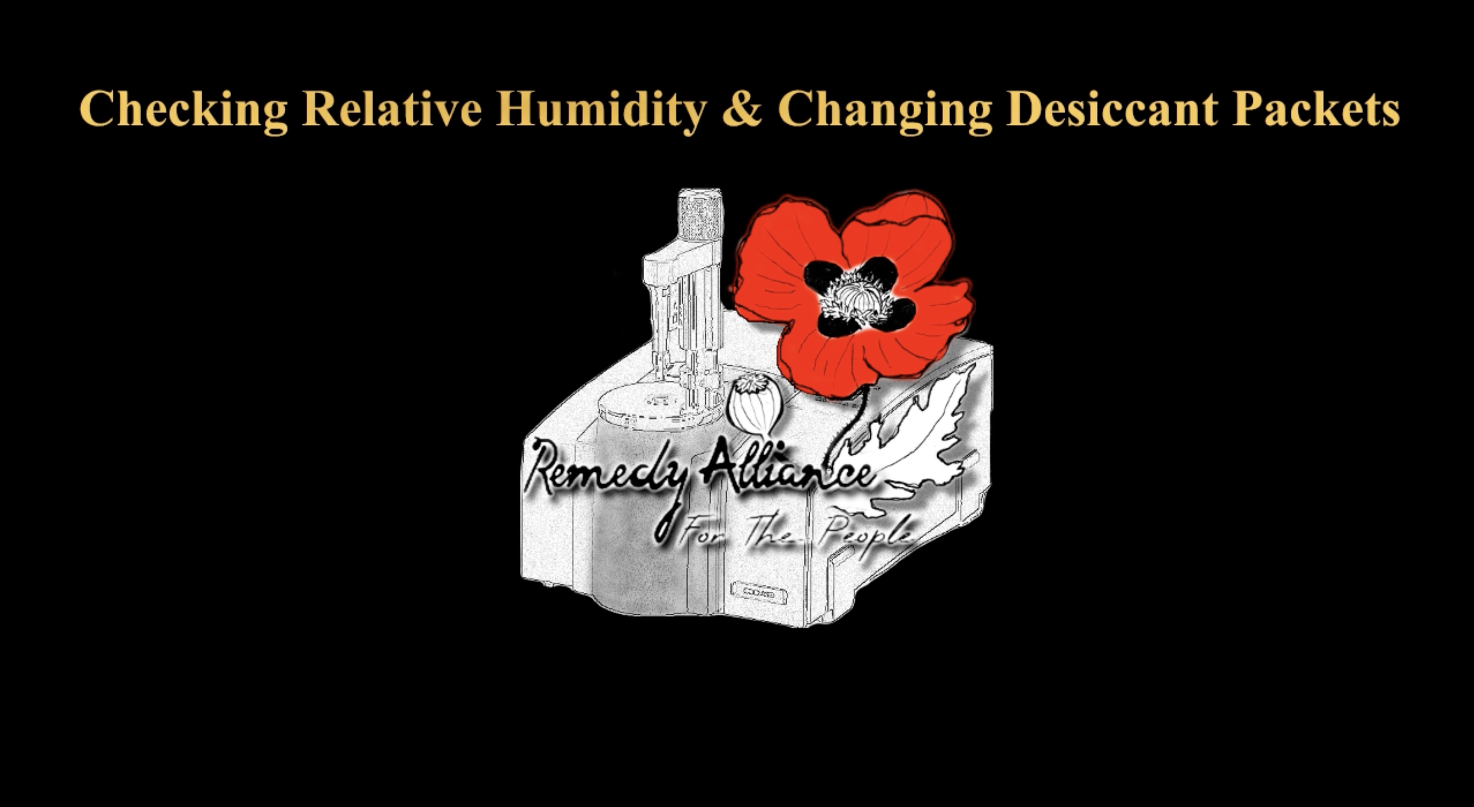 Checking and Changing Relative Humidity Desiccant Packets