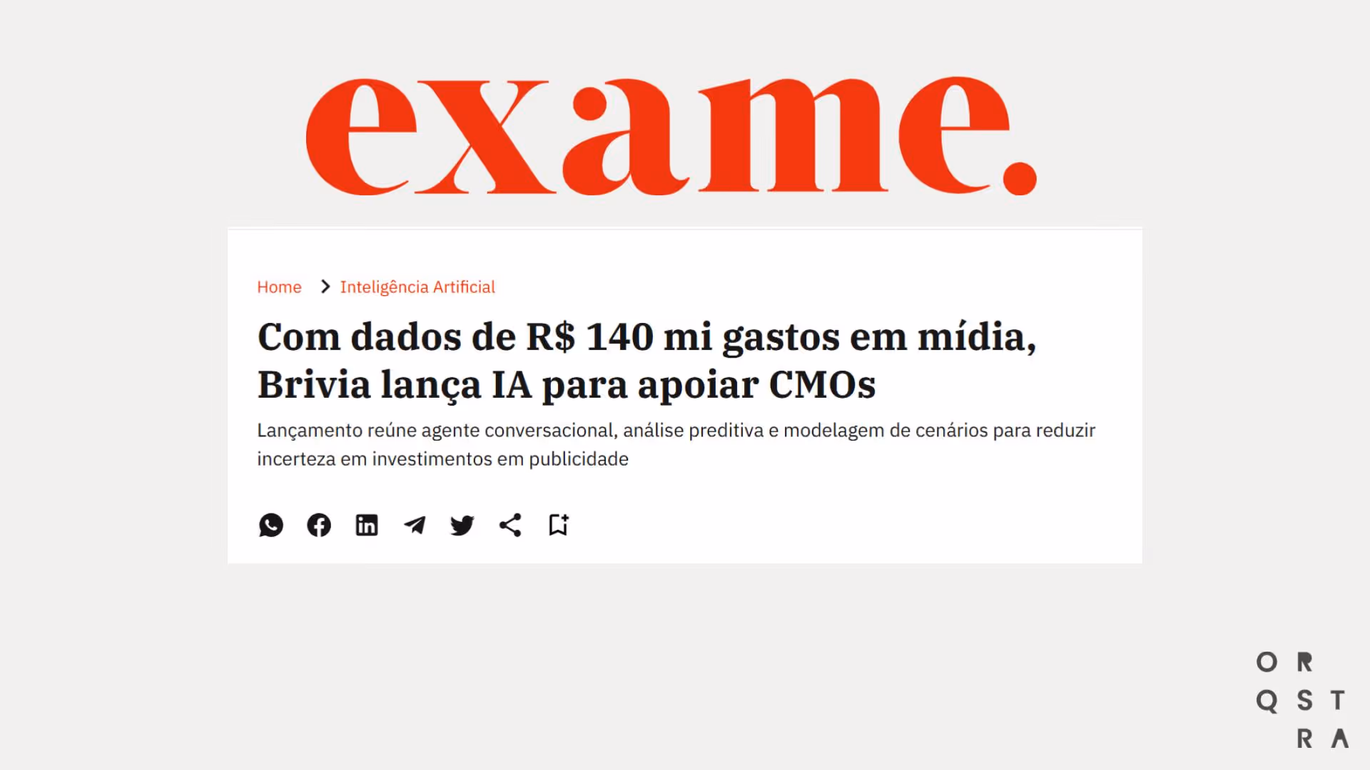 ‍Lançamento reúne agente conversacional, análise preditiva e modelagem de cenários para reduzir incerteza em investimentos em publicidade