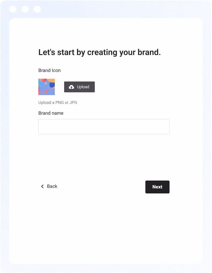 A screenshot of the getting started screen in Alyta