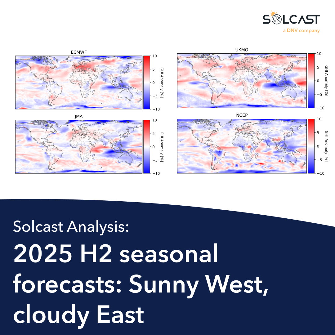Forecasts predict strong solar performance for rest of 2025 in Europe, North America