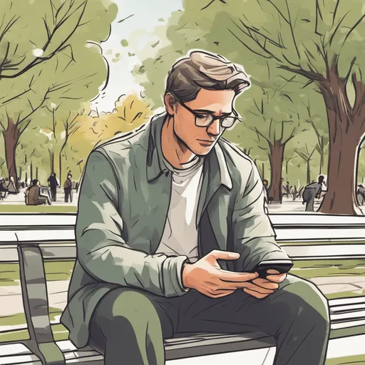 Image depiction of a person reviewing emails swiftly.