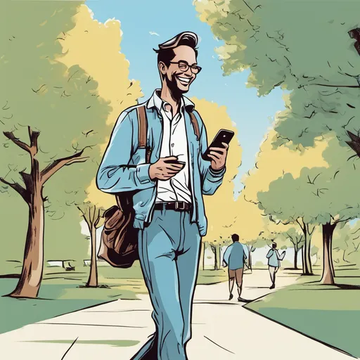 Vibrant park scene with a woman in a business suit playing an informal soccer match. Fonor is a high performance emailbot that orchestrates all aspects of customer service for emails