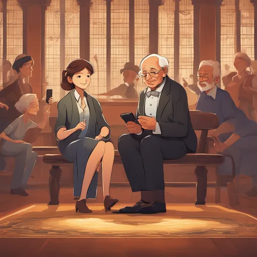 A young woman and an elderly man - perhaps they're called Sarah and Grandpa Joe - are walking on a lane. Fonor has helped automate updates to personal information in their insurance policy