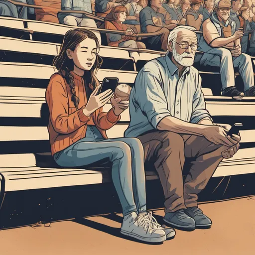 Image of a insurance agent walking in a park, looking at his smartphone, with autumn leaves in the background. Fonor emailbot provided precise responses that resulted in high first response rates