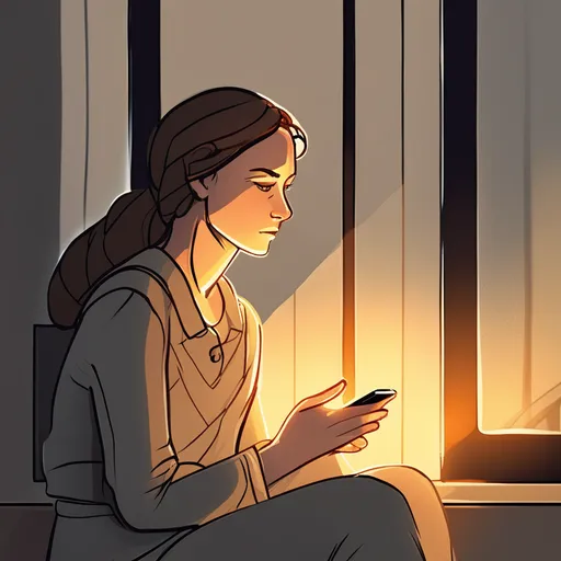 A happy woman sitting on a bench in a vibrant city park, she has just received good news on her smartphone regarding her insurance. Fonor provides comprehensive email responses promptly, keeping escalation rates low