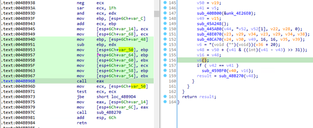 Finding and jumping to the entry point of the packed binary