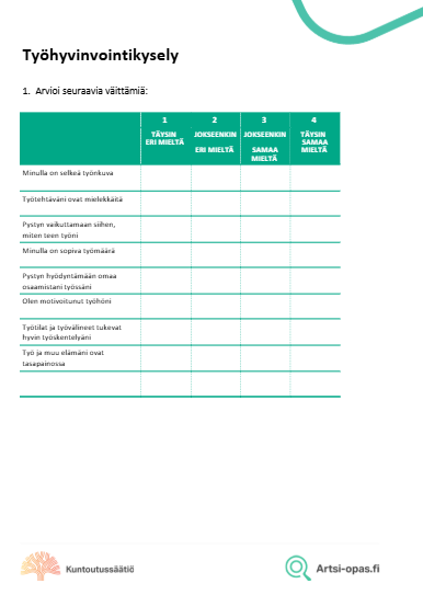 Työhyvinvointikysely