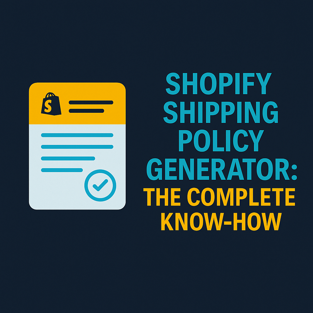 How To Create Shopify Shipping Policy: The Complete Know-How