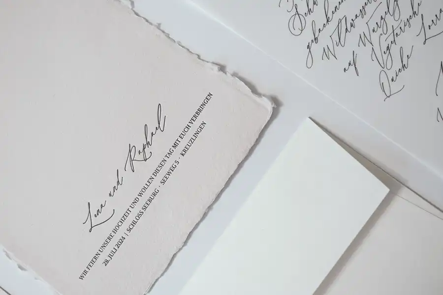 Hochzeitspapeterie von Letter–Werk