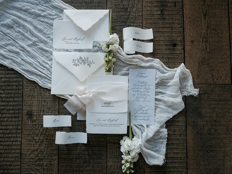 Hochzeitspapeterie von Letter–Werk