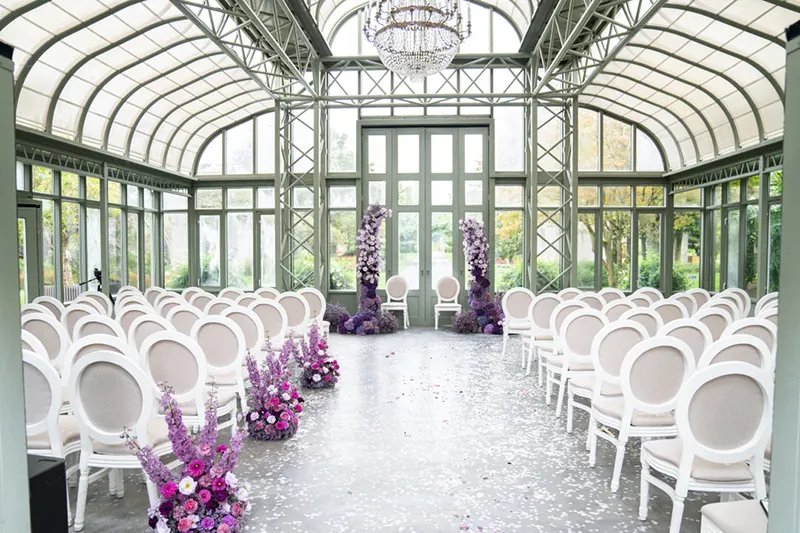 Purple Elegance: Lila Hochzeitstraum im Enea Baummuseum