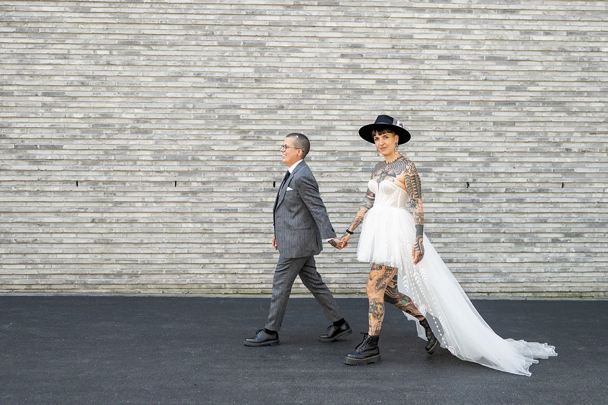 Love Unlimited: Hochzeit mit industrial Vibes & Rave-Feeling