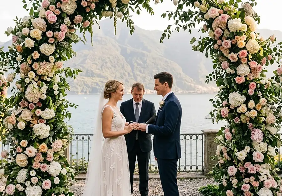 Hochzeitsfloristik von La Fioreria Lugano