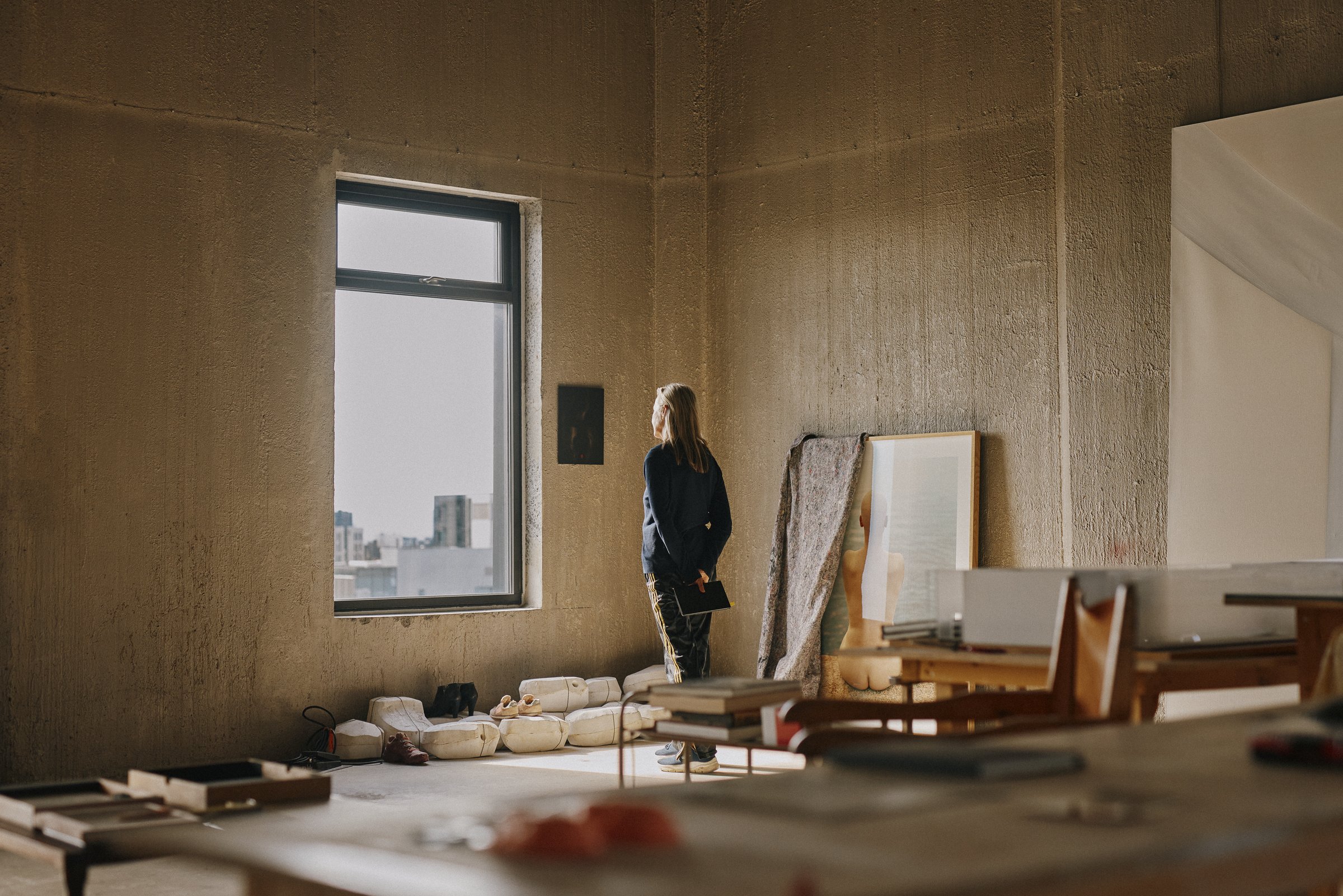 Atelier i Tårnet med utsikt over Hovinbyen