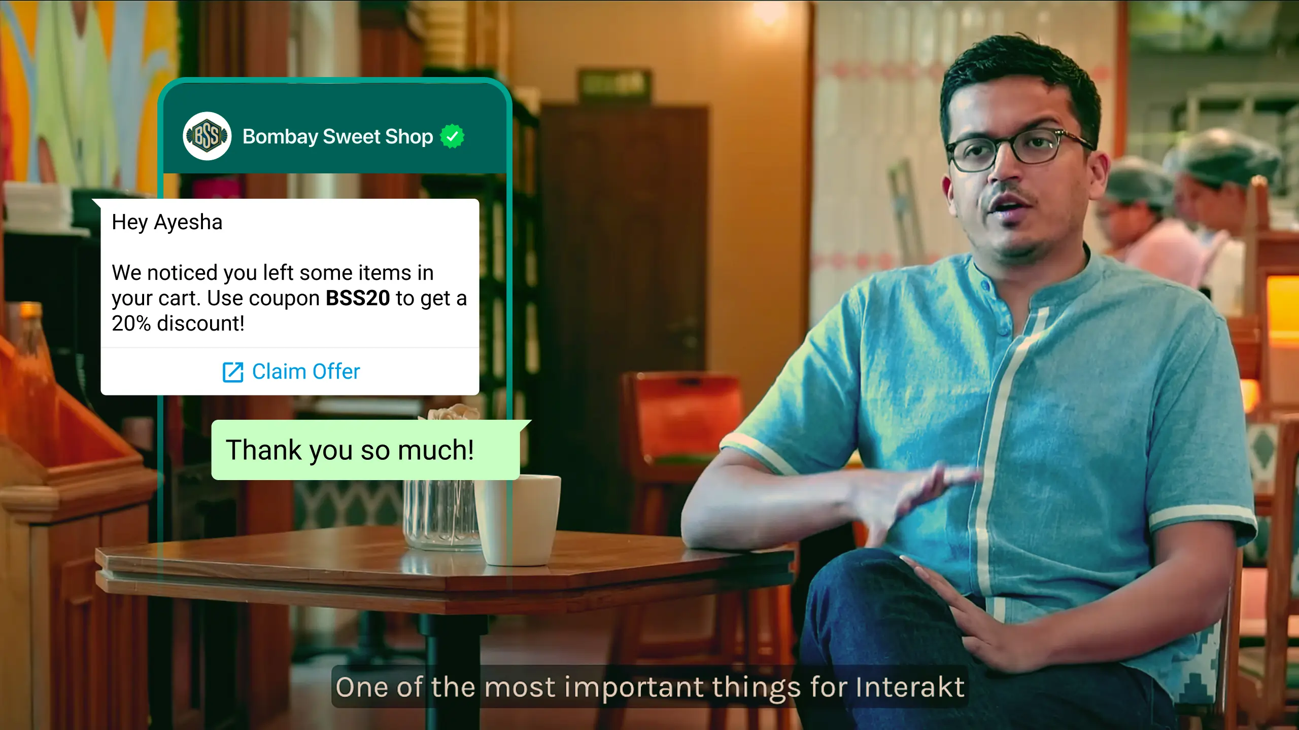 Video still from Bombay Sweet Shop's D2C superheroes episode