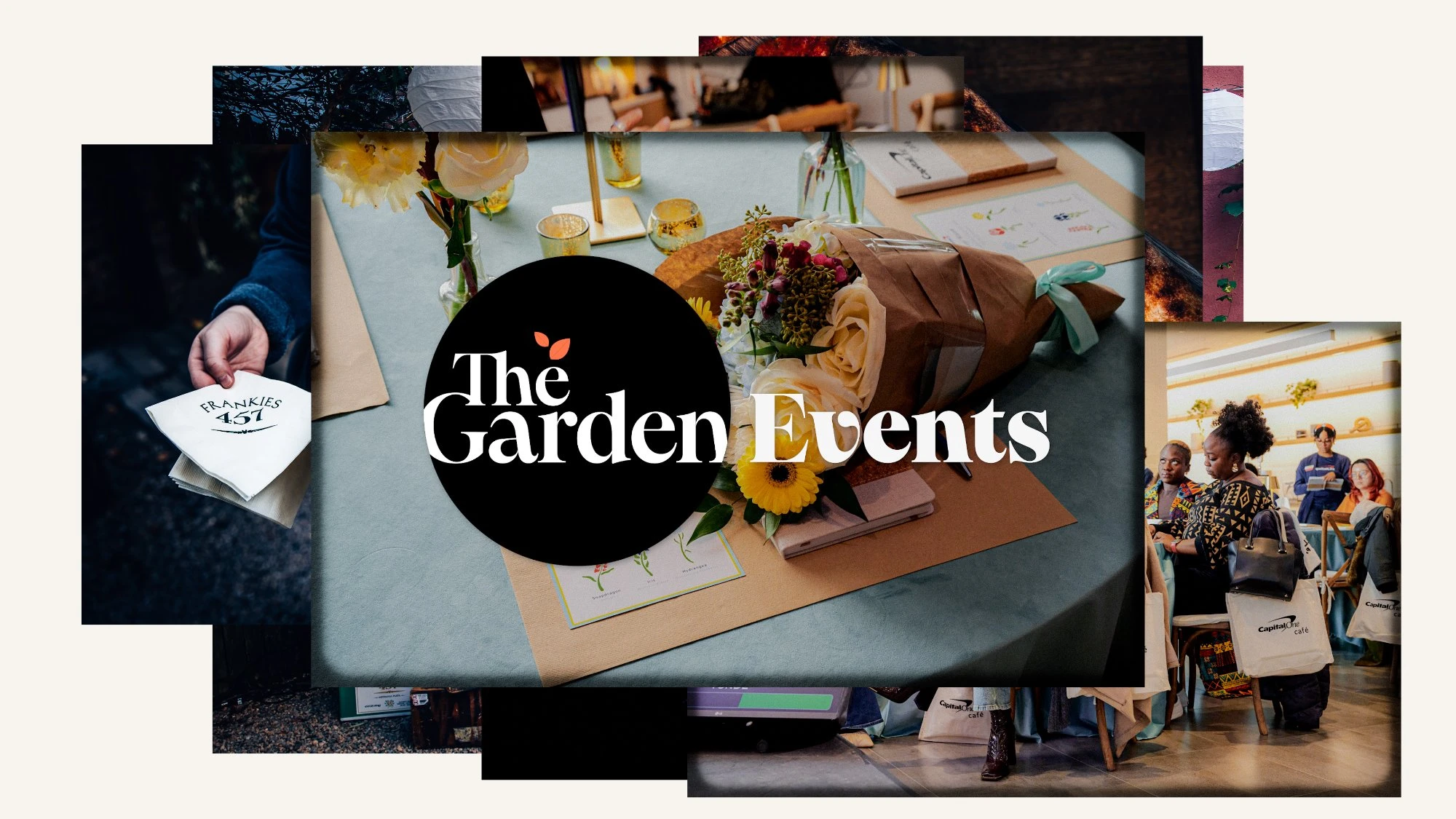 image collage of events