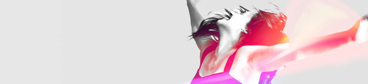 Dynamisk svartvit och röd abstrakt illustration av en dansande kropp