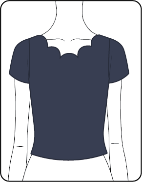 Scalloped Neckline