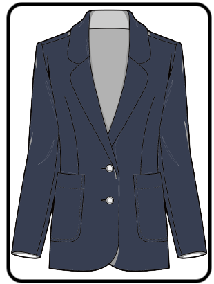 low stance blazer