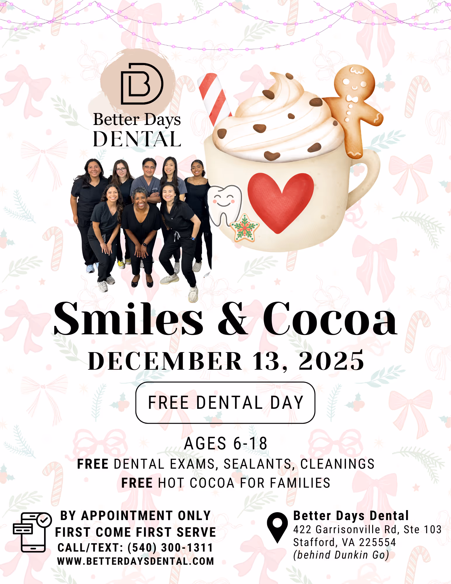 Smiles & Cocoa Event at Better Days Dental