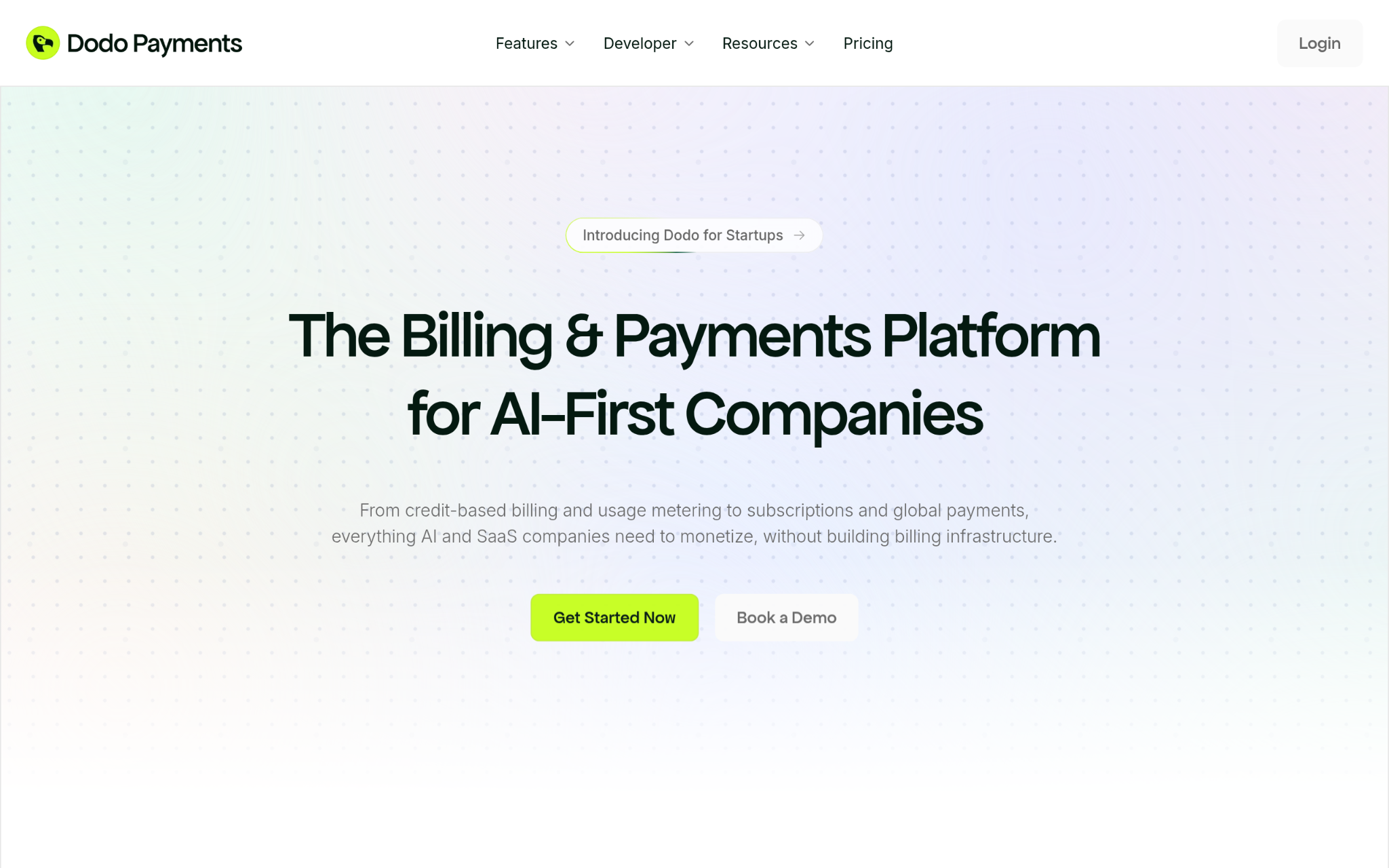 Dodo Payments Screenshot