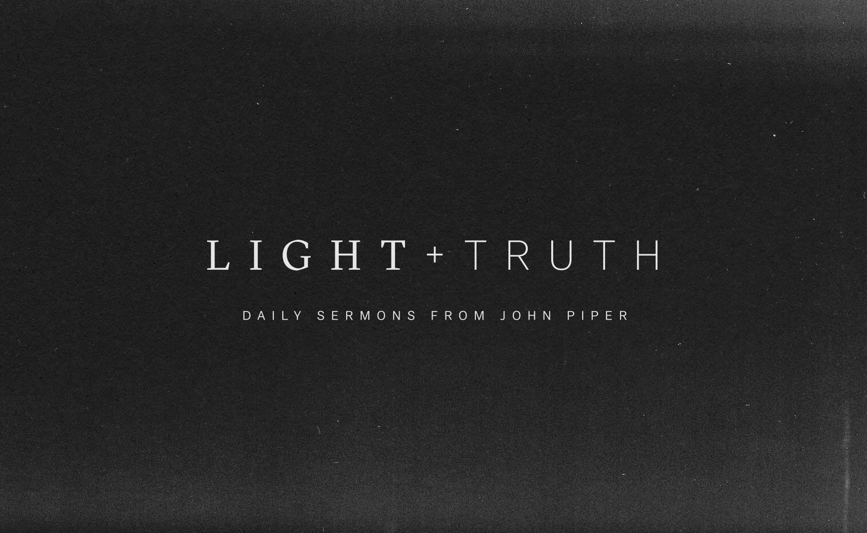 Light and Truth podcast wordmark logo designed for Desiring God