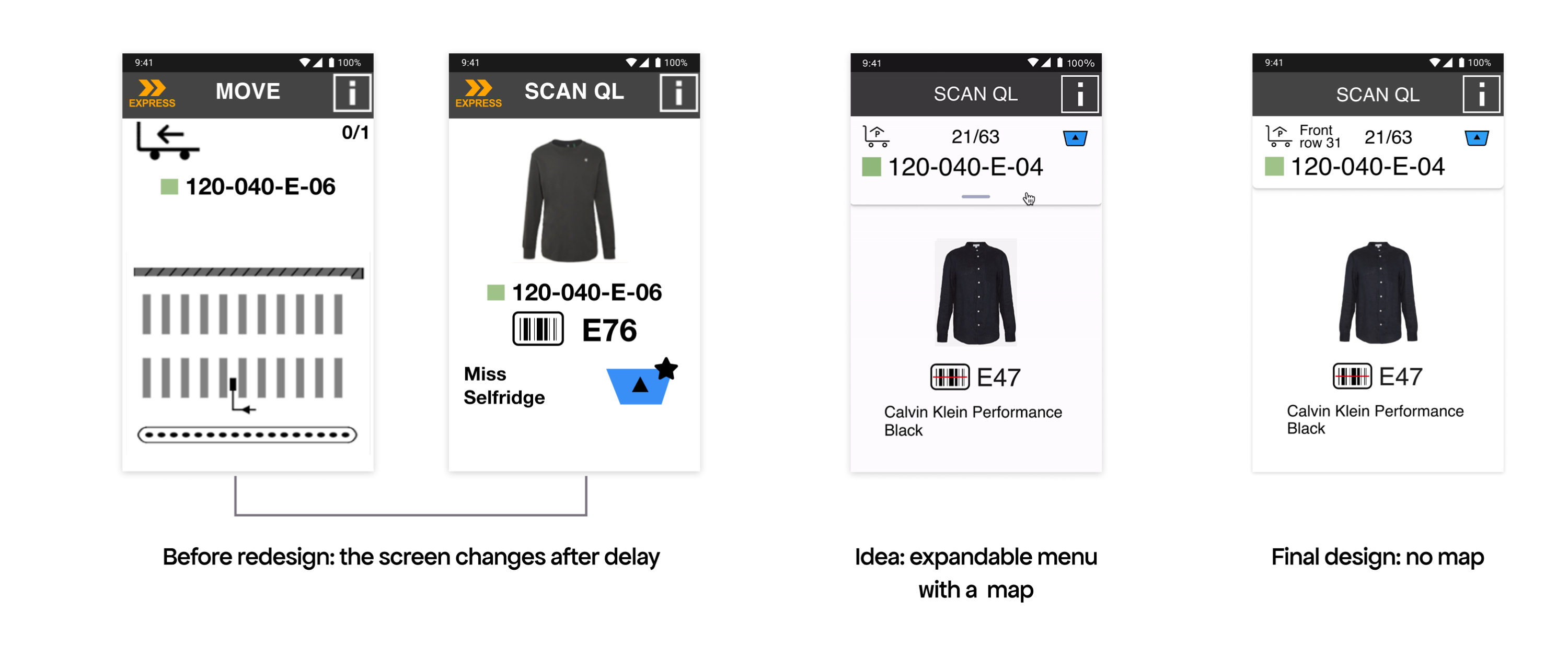 pick app - map and its absence