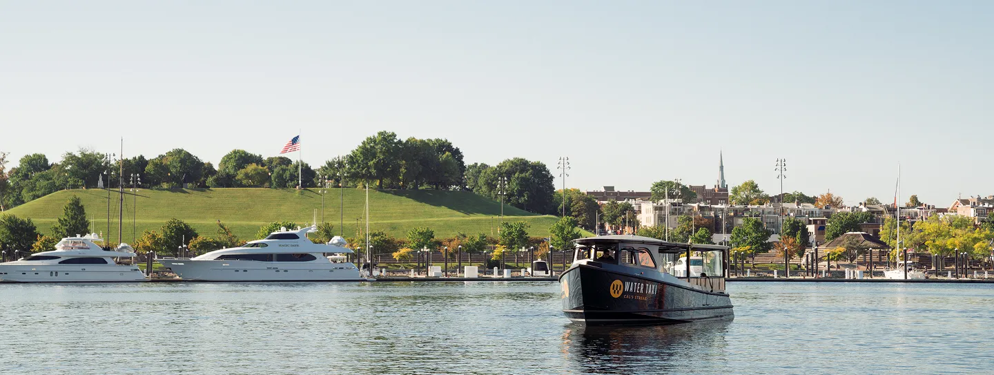 A couple of boats that are in the water.