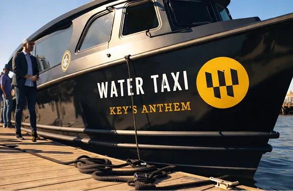 A black and yellow boat sitting on top of a wooden dock.