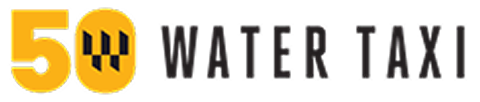 A sign that says 50 water taxi.