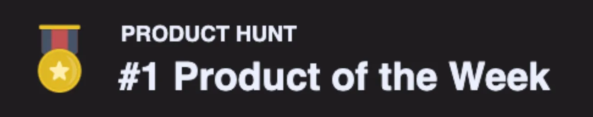 Product Hunt badge