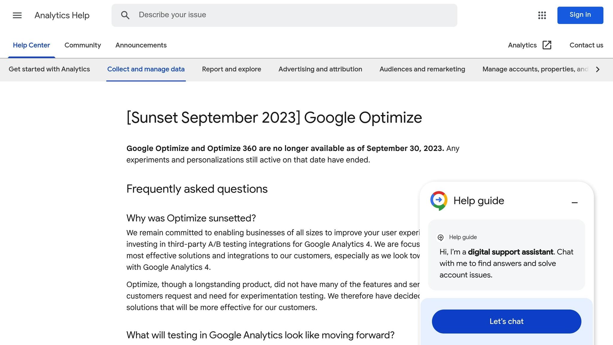 Google Optimize